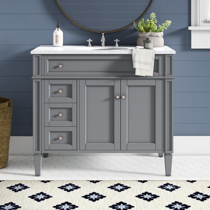 Antionette Single Bathroom Vanity Set thumbnail 4