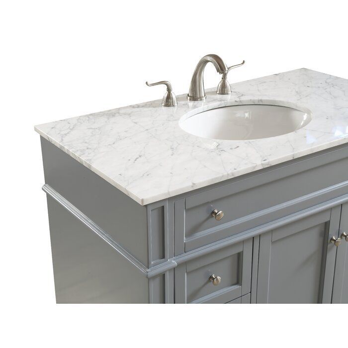 Antionette Single Bathroom Vanity Set thumbnail 5