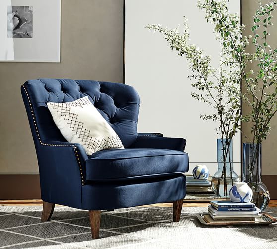 Cardiff Tufted Upholstered Armchair thumbnail 3