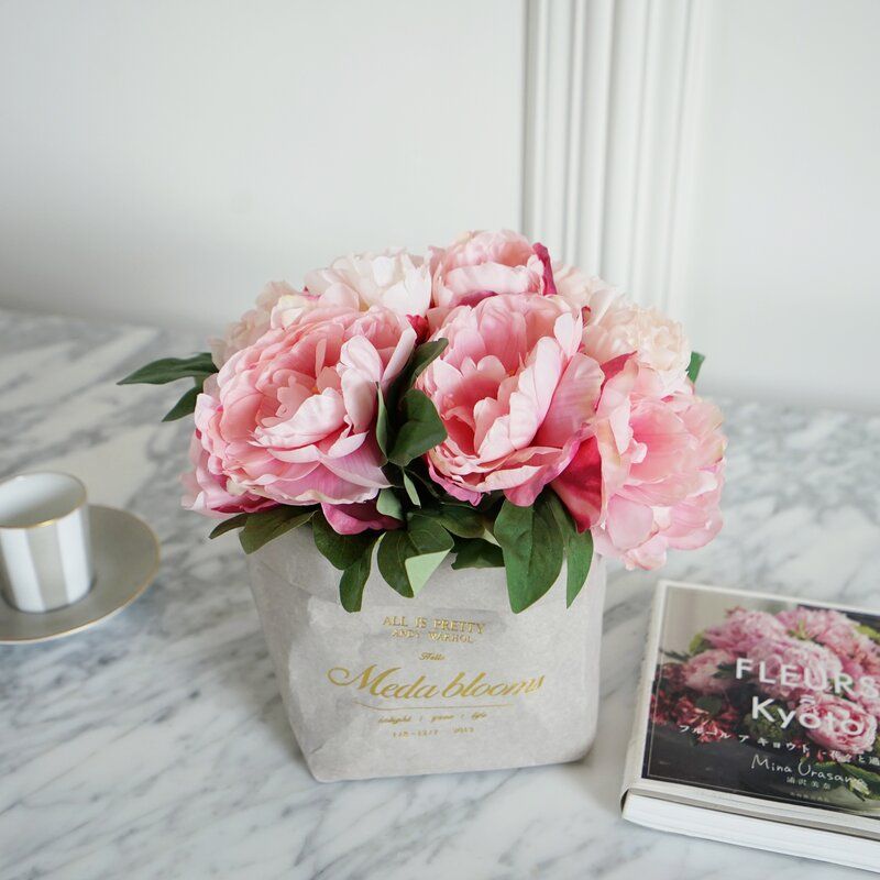 Silk Peonies Bushes — view 1