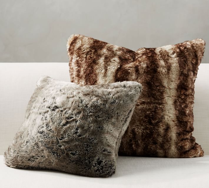 Faux Fur Ombre Pillow Covers thumbnail 2