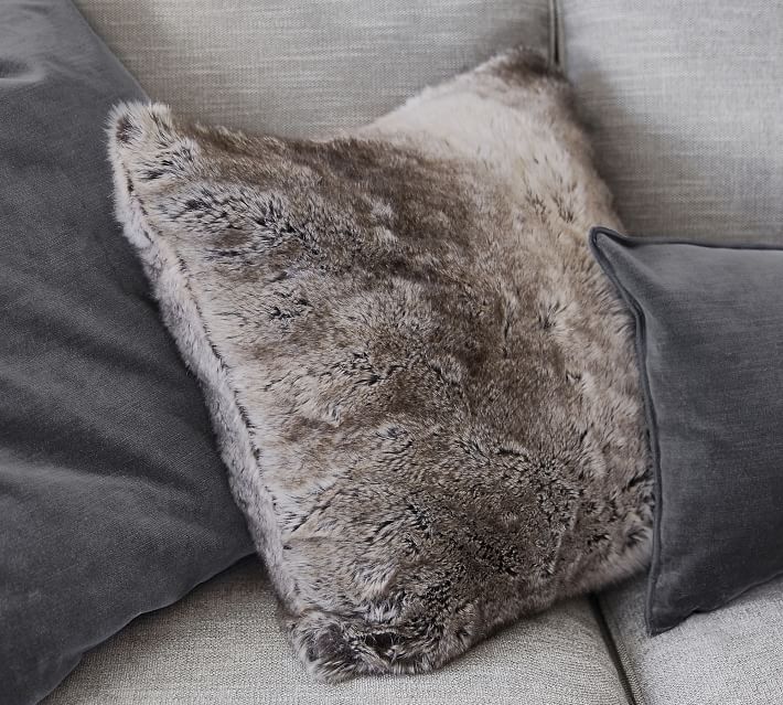 Faux Fur Ombre Pillow Covers thumbnail 5