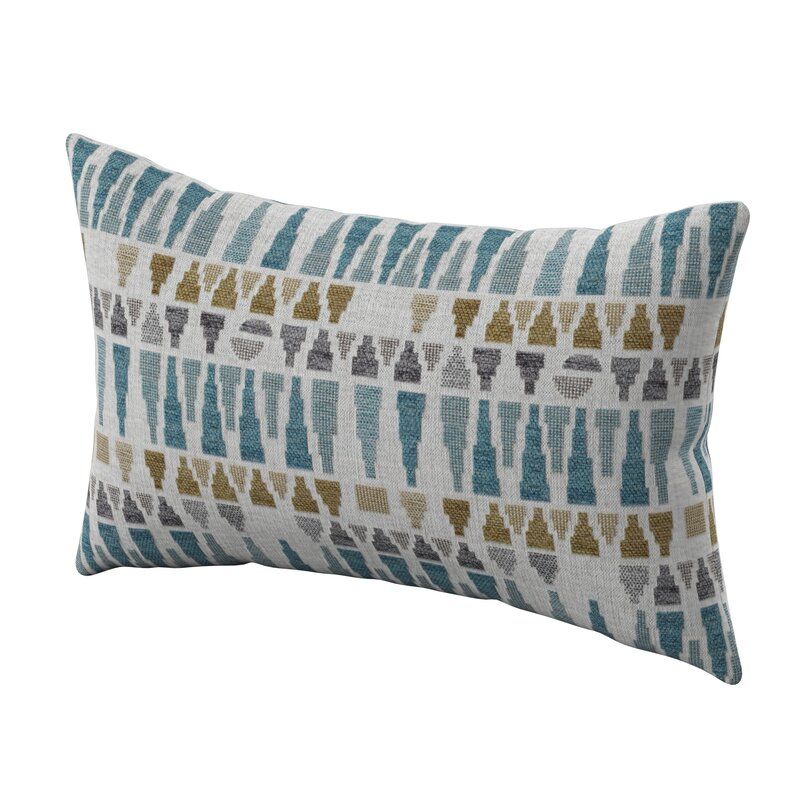 Amareli Geometric Lumbar Pillow With Insert-18.5"x11.5" — view 1