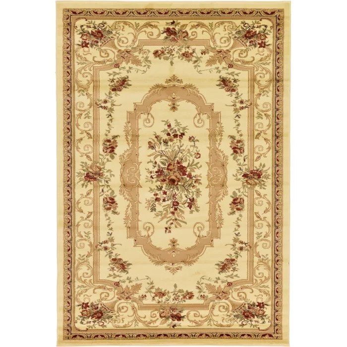 Debora Floral Area Rug in Cream
— view 1