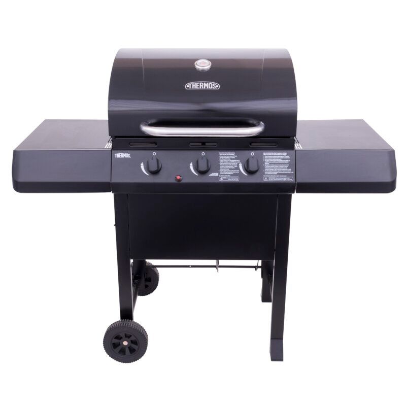 3-Burner Propane Gas Grill — view 1