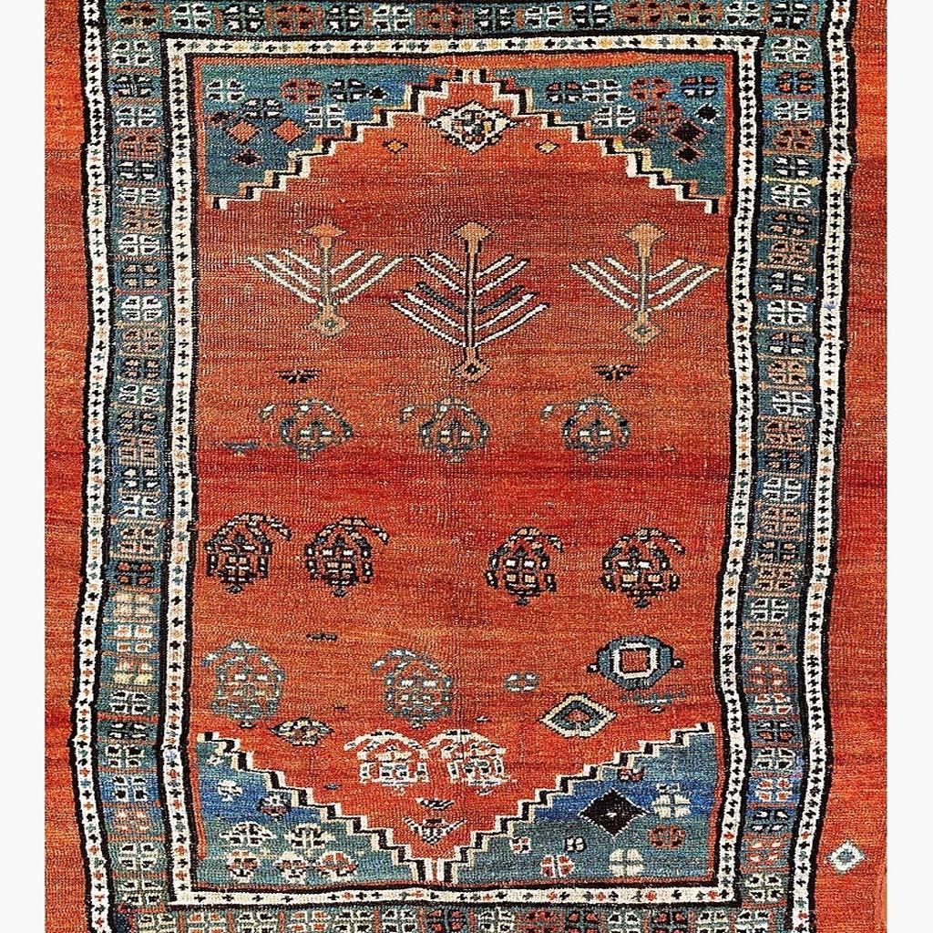 Bakhshaish Azerbaijan Northwest Persian Carpet Print Throw Pillow With Insert-15"x15" thumbnail 3
