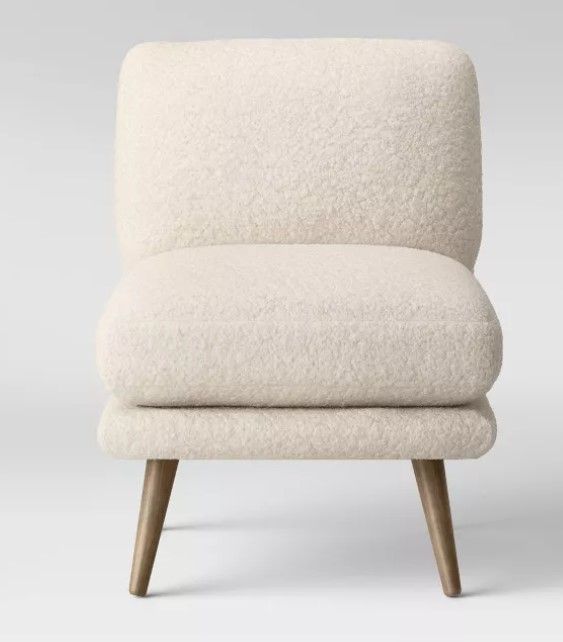 Harper Faux Fur Slipper Chair thumbnail 2