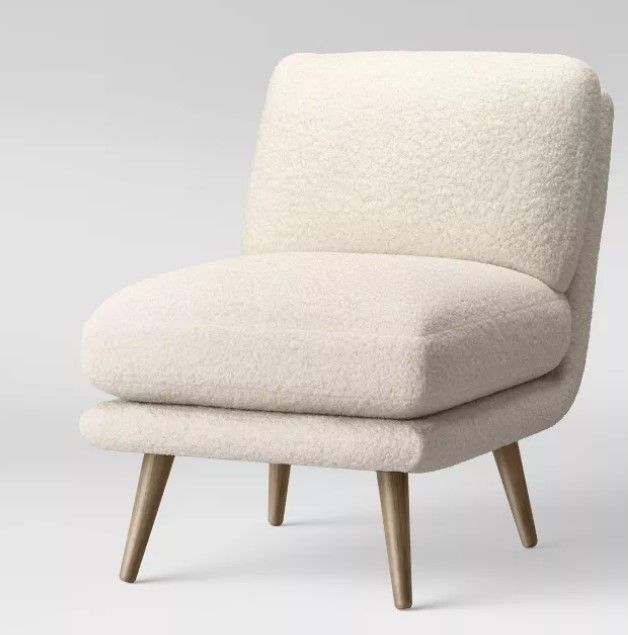 Harper Faux Fur Slipper Chair thumbnail 3