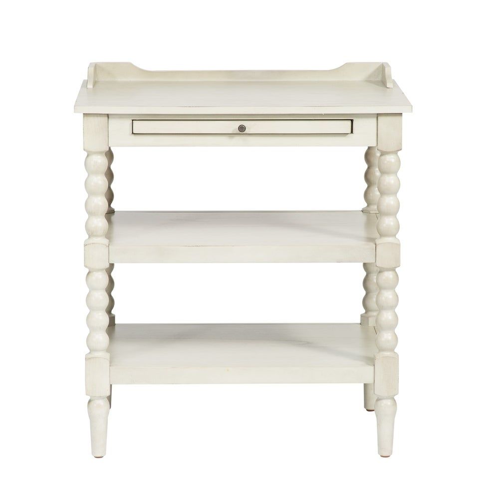 The Curated Nomad Arroyo Cottage 2 shelf Open Nightstand — view 1
