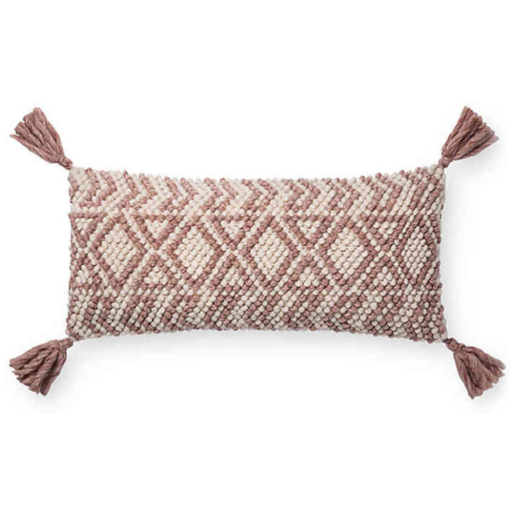 Magnolia Home by Joanna Gaines Opal Oblong Throw Pillow in Burgundy — view 1