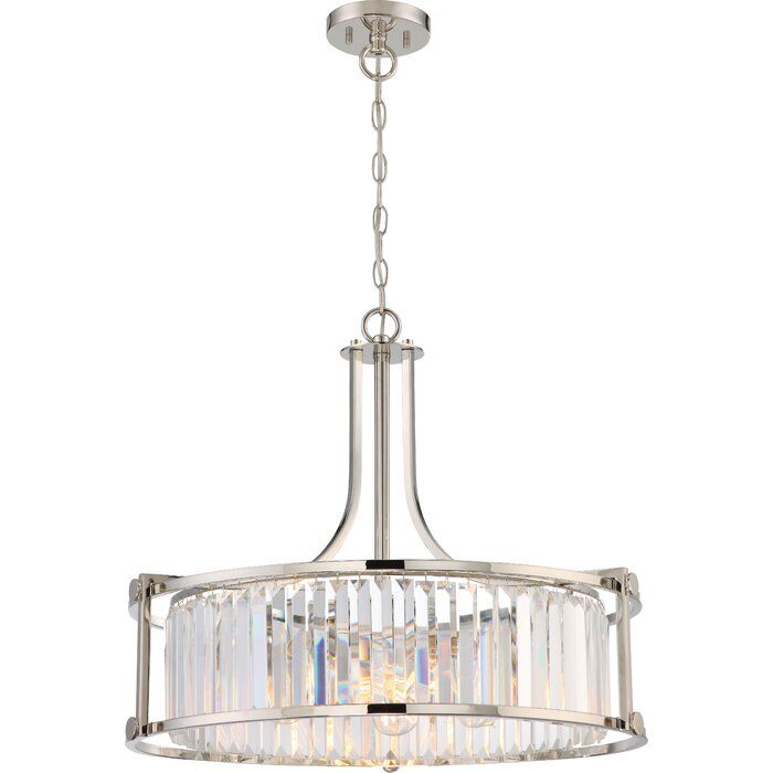 Bunton 4  Light Crystal Drum Chandelier thumbnail 3