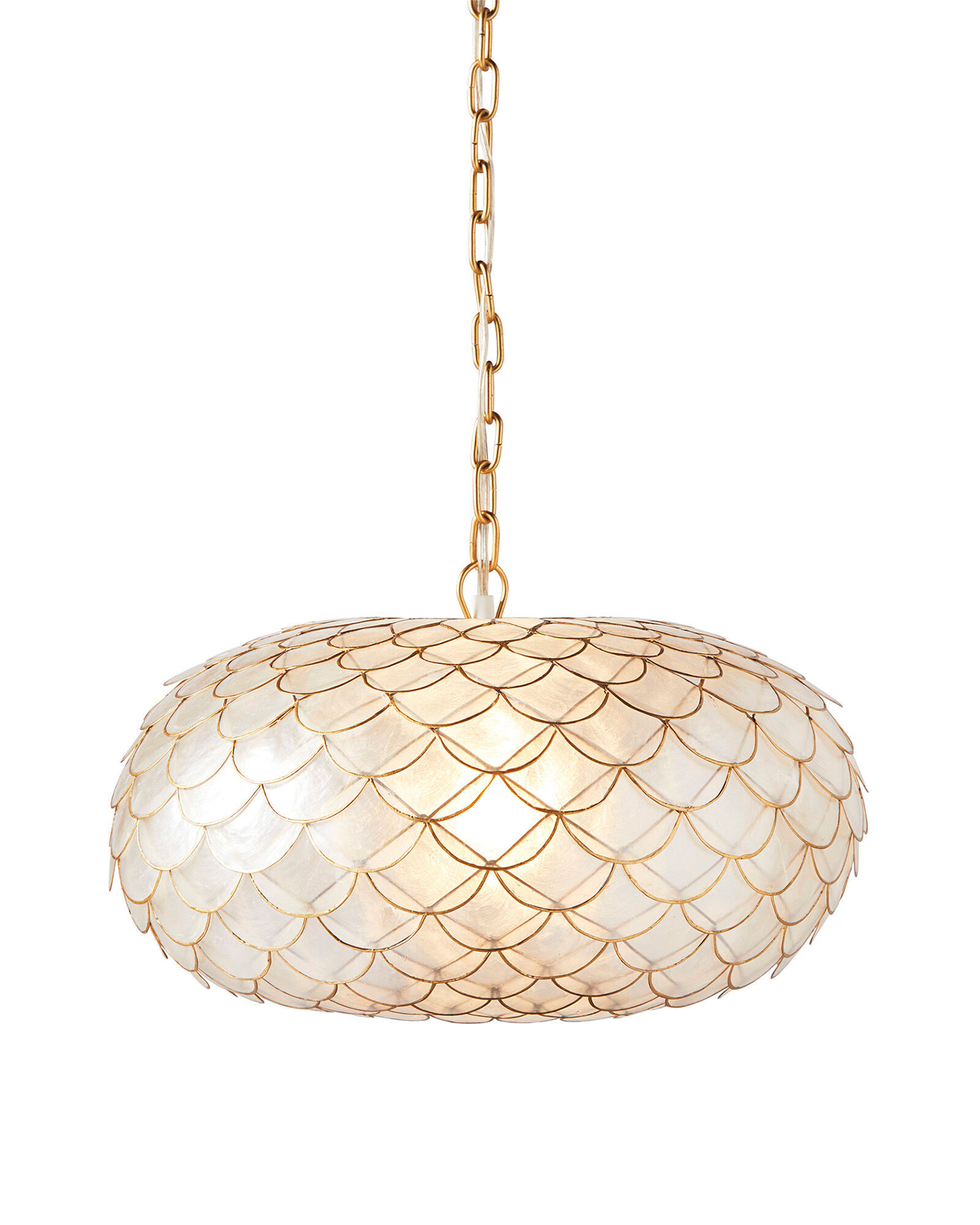 Capiz Scalloped Chandelier thumbnail 2