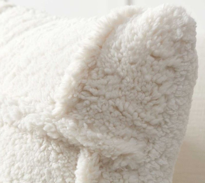 Patchwork Sherpa Pillow Cover thumbnail 2