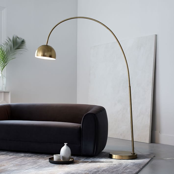 Overarching Metal Shade Floor Lamp — view 1
