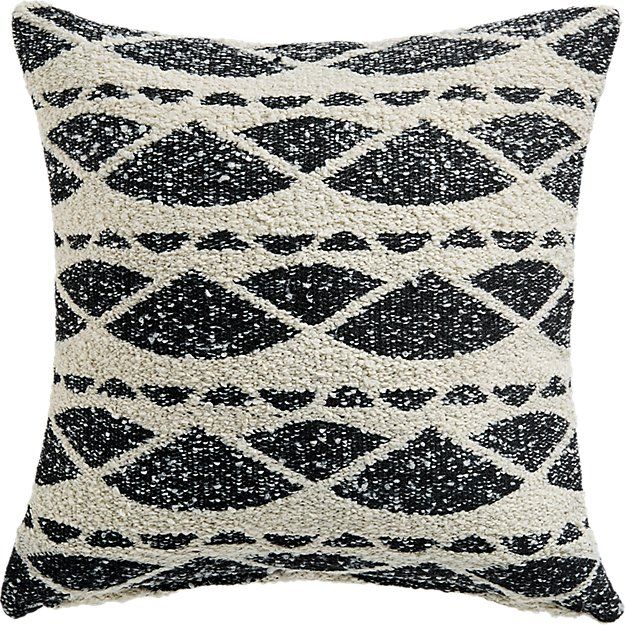 HAZEL BLACK AND WHITE BOUCLE PILLOW thumbnail 2