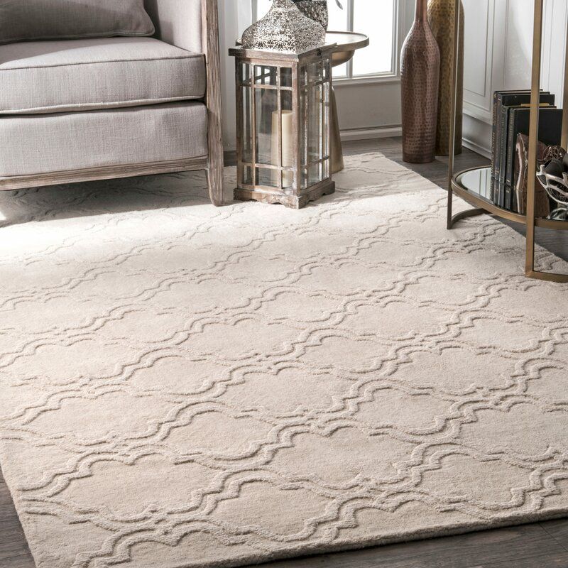 Godwin Geometric Wool Ivory Area Rug thumbnail 3