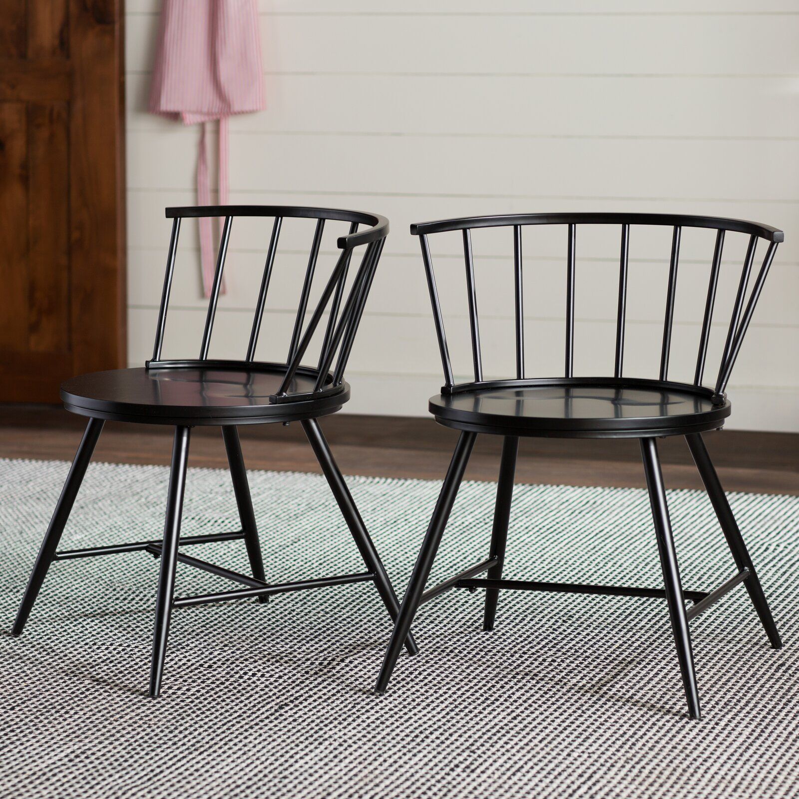 Black Vecchia Dining Chair Set of 2 thumbnail 3