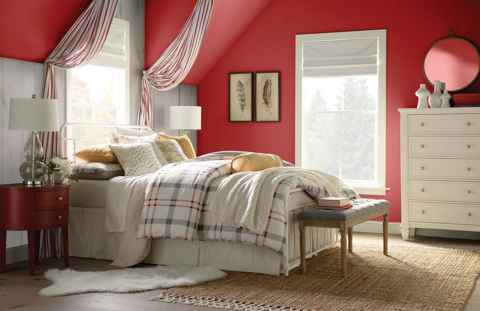 Bullen French Upholstered Bench: bedroom thumbnail 6