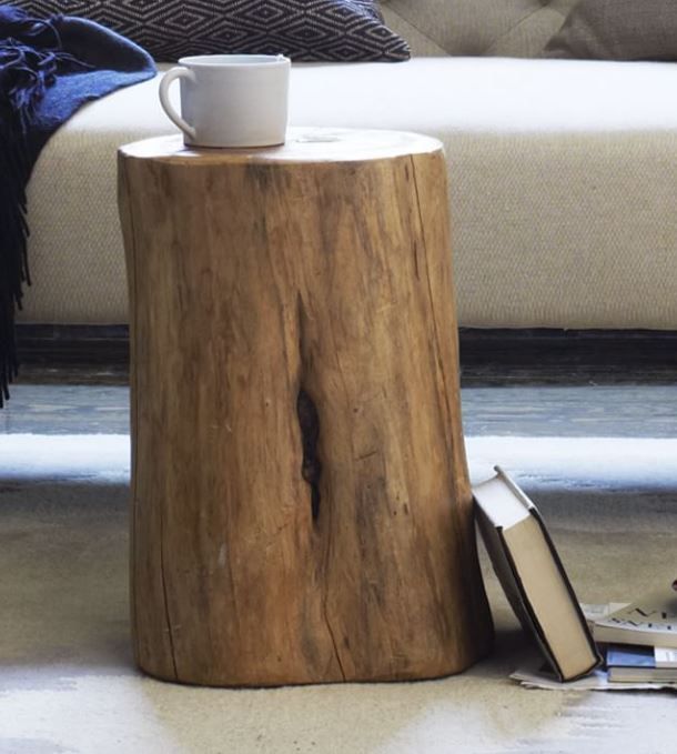 Natural Tree Stump Side Table thumbnail 4