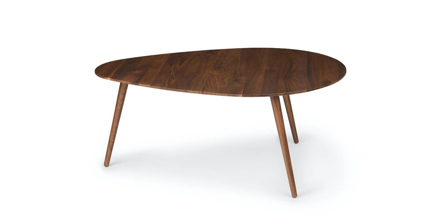 Amoeba Wild Walnut 42.5" Wide Coffee Table thumbnail 3