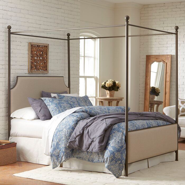 Ropesville Upholstered Canopy Bed-King thumbnail 2