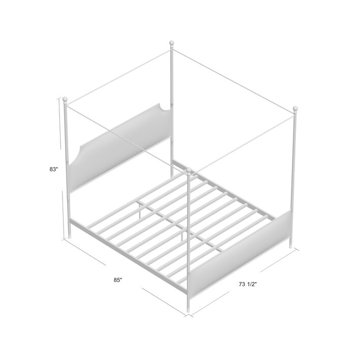 Ropesville Upholstered Canopy Bed-King thumbnail 5