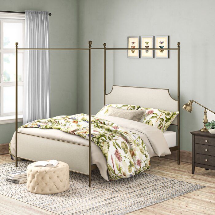 Ropesville Upholstered Canopy Bed-King thumbnail 6
