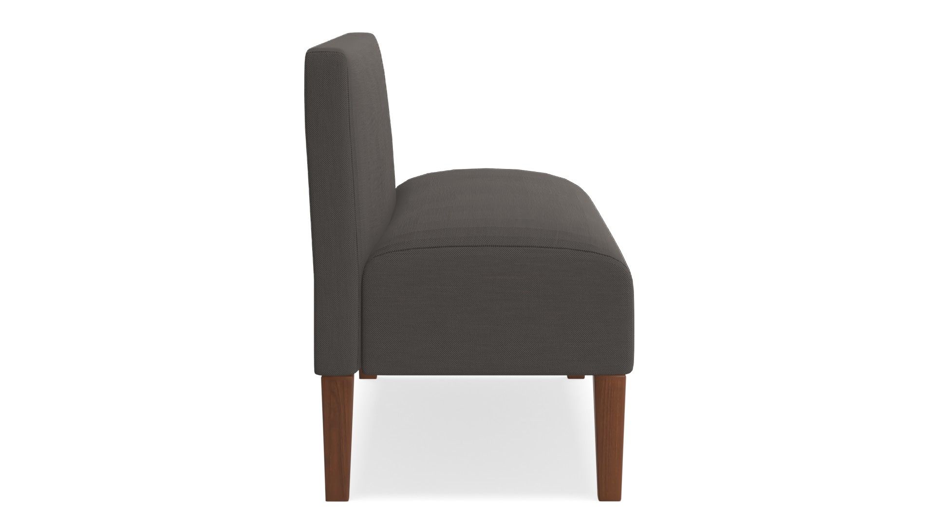 Modular Upholstered Banquette, Seadrift Leg, Basketweave Slub Ivory thumbnail 2
