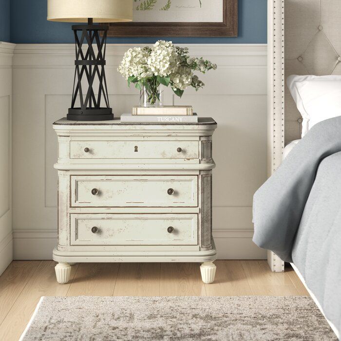 Henrietta 3 Drawer Nightstand thumbnail 4