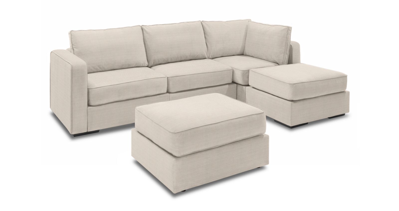 Chaise Sectional Couch with Ottoman_2 — view 1