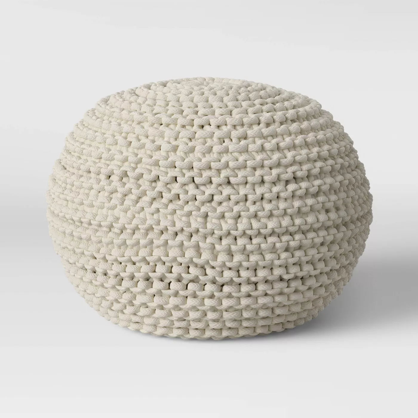 Cloverly Chunky Knit Pouf - Threshold thumbnail 3