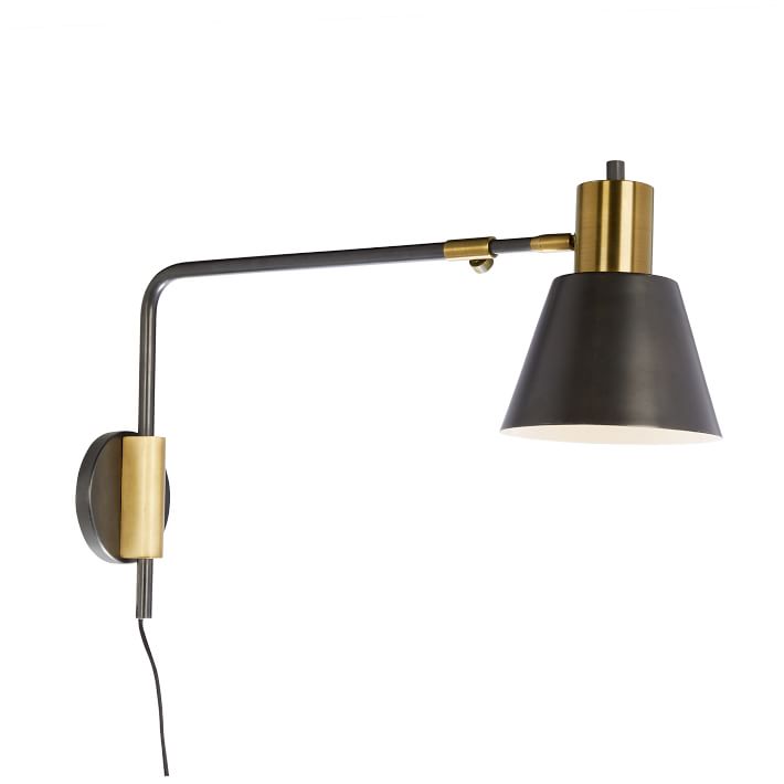 west elm Rejuvenation Cylinder Adjustable Sconces thumbnail 2
