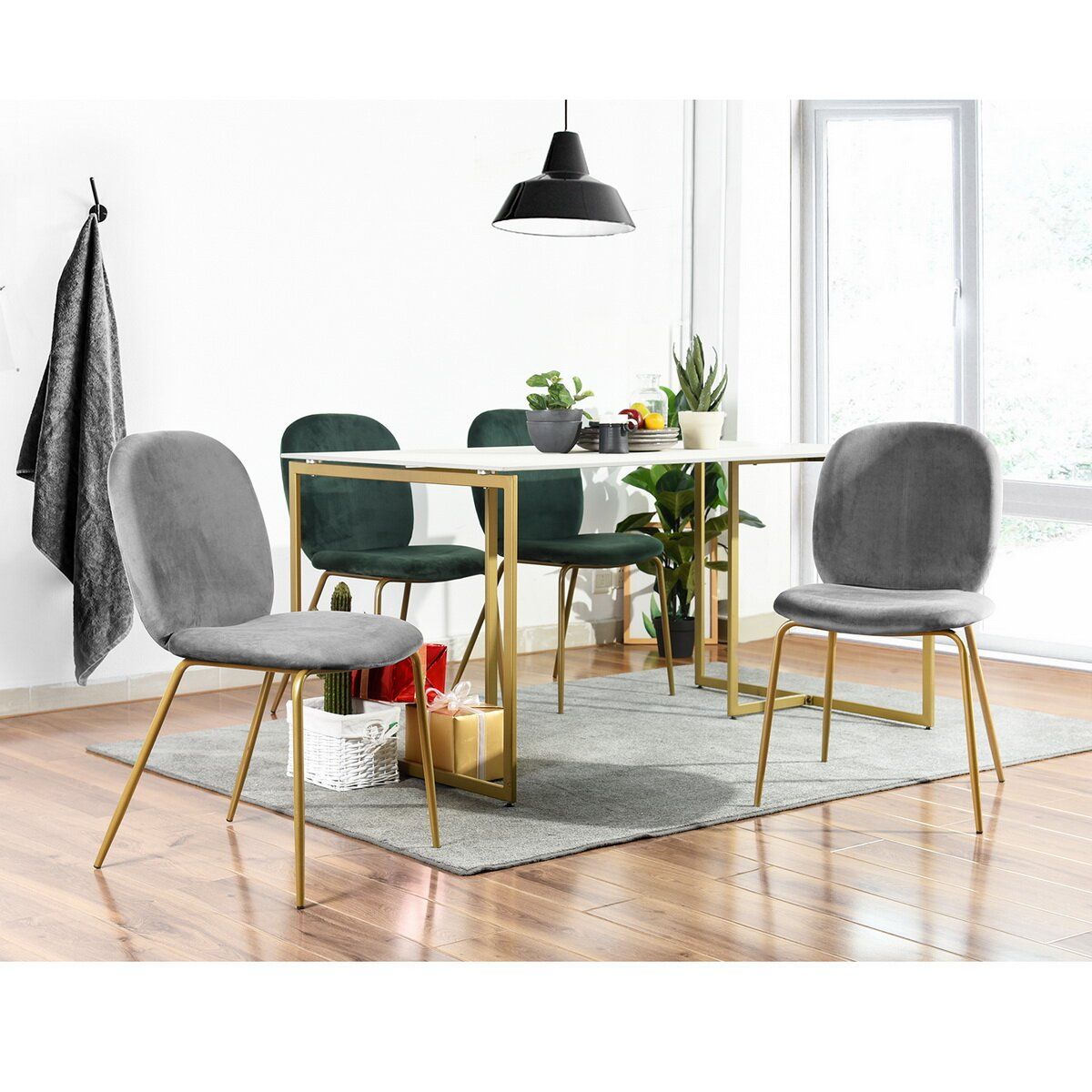 Parkinson Velvet Upholstered Parsons Chair (Set of 2) thumbnail 7