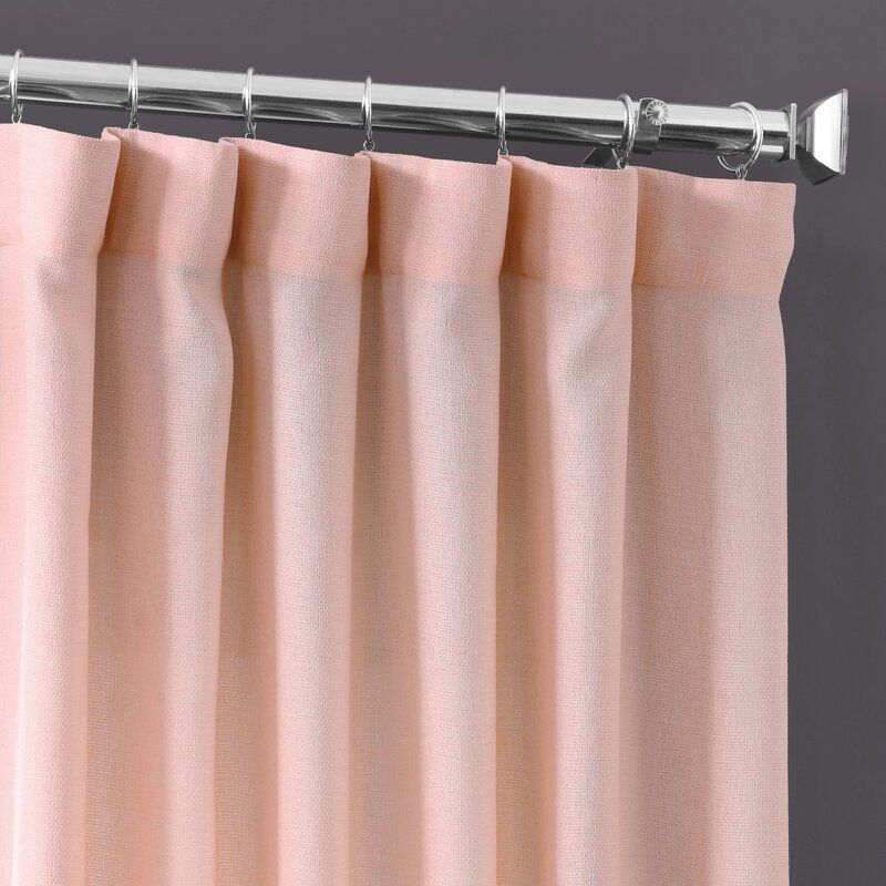 Brittnie Solid Sheer Thermal Rod Pocket Single Curtain Panel thumbnail 2