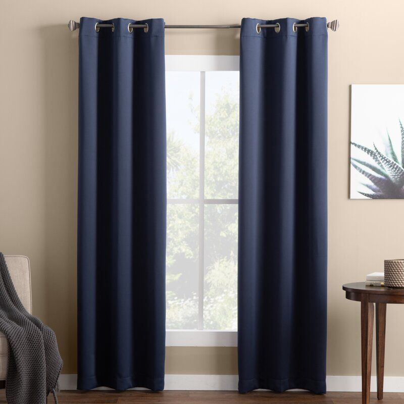Wayfair Basics Solid Blackout Grommet Single Curtain Panel thumbnail 2