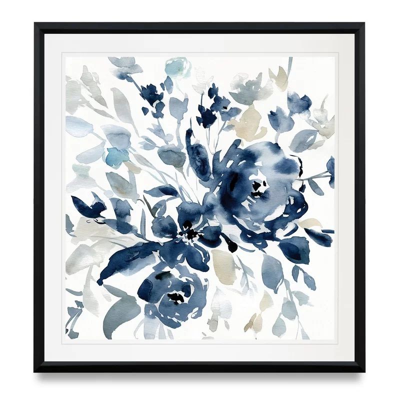 'Indigo Garden I' - Painting Print — view 1