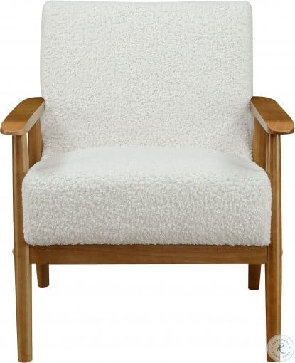 Mid-Century White Chair — view 1