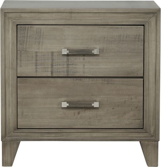 Crestwood Creek Gray Nightstand — view 1