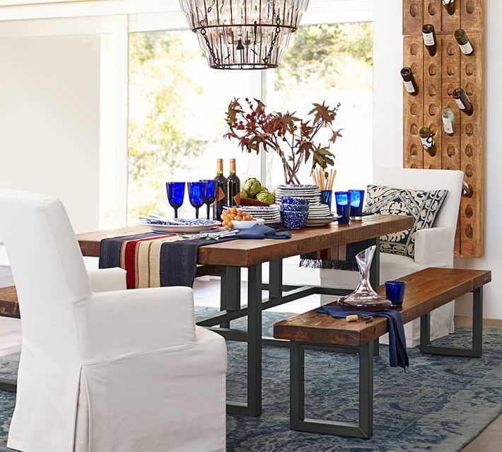PB Comfort Square Slipcovered Dining Armchair thumbnail 4