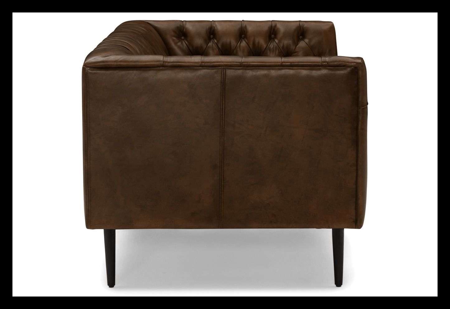 Vaughn Leather Apartment Sofa thumbnail 4