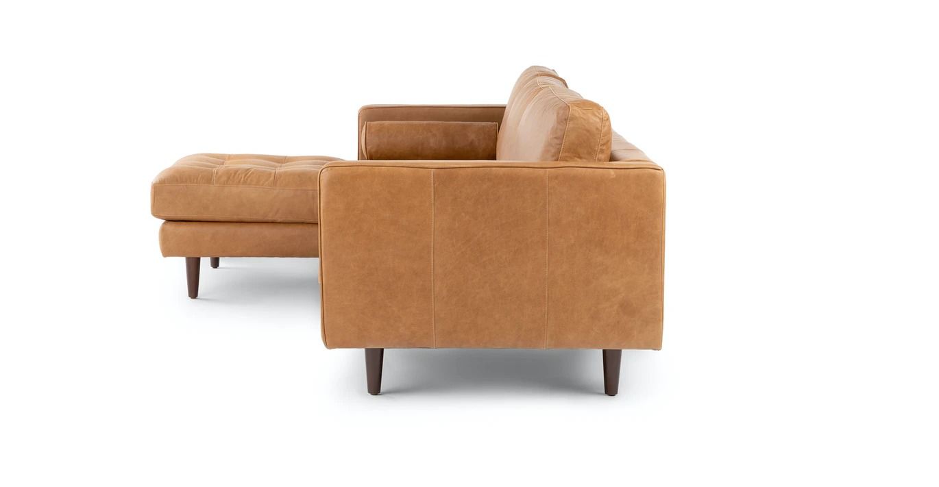 Sven Charme Tan Left Sectional Sofa thumbnail 4