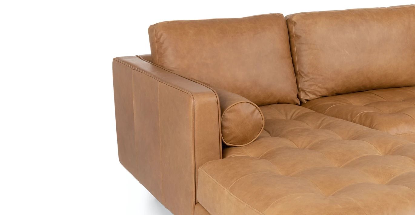 Sven Charme Tan Left Sectional Sofa thumbnail 6