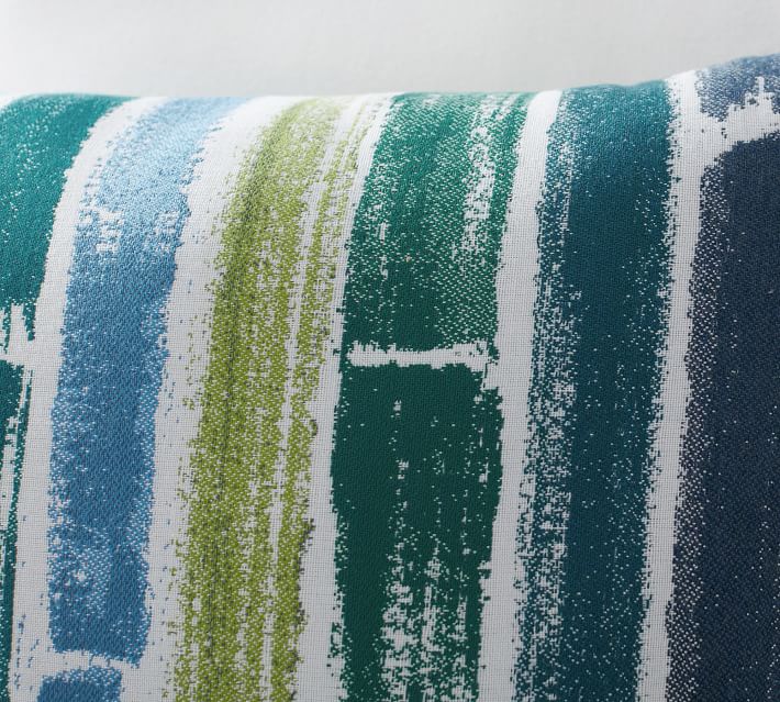 Sunbrella Painted Striped Pillow thumbnail 2