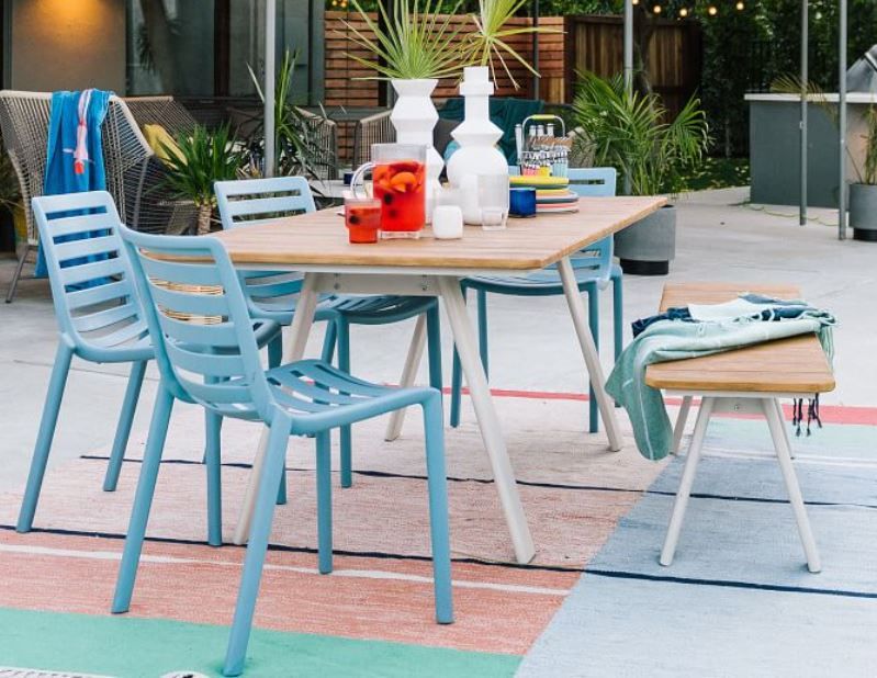 Halden Outdoor Dining Table Haze thumbnail 2