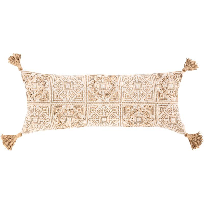 Clift Cotton Geometric Lumbar Pillow Cover — view 1
