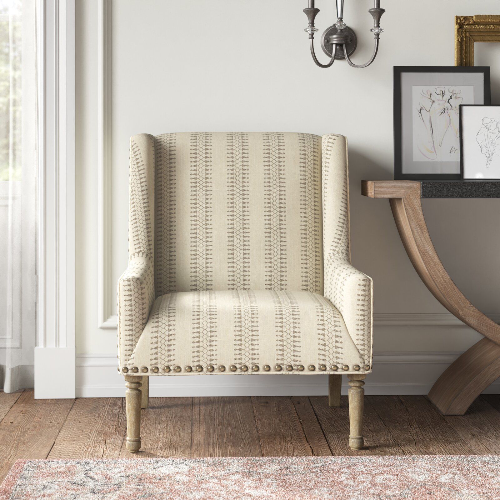 Metro 22.25 Wingback Chair thumbnail 5