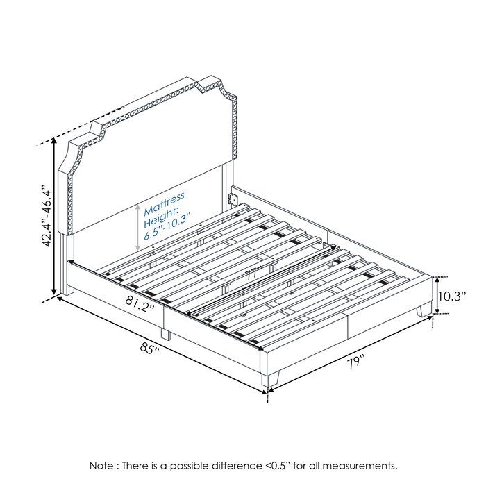  Maron Platform Bed-King thumbnail 4