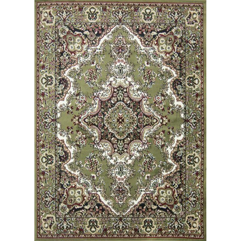 Stevens Oriental Green Area Rug-8'x10' thumbnail 2