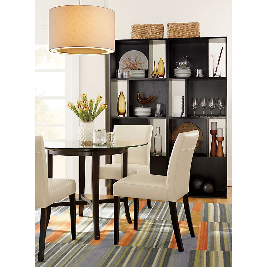Lowe Ivory Leather Dining Chair thumbnail 4