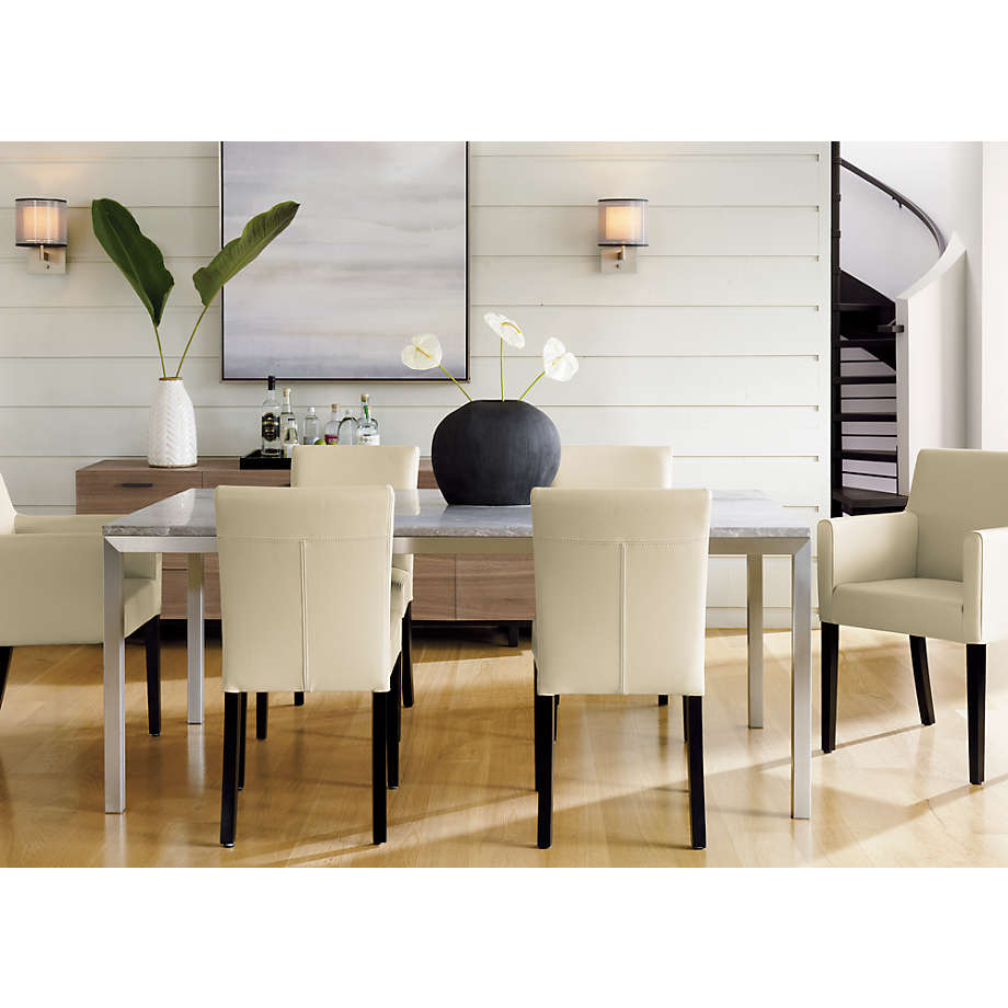 Lowe Ivory Leather Dining Chair thumbnail 6